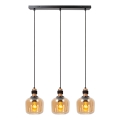 Lustră pe cablu Lucide 45408/03/62 ILONA 3xE27/40W/230V negru/bej