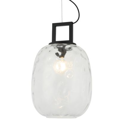 Lustră pe cablu LUCY 1xE27/40W/230V neagră