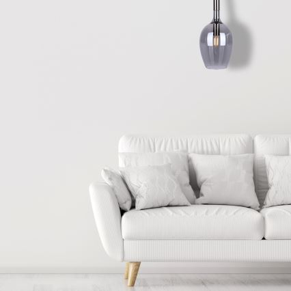 Lustră pe cablu LUGANO 1xE14/40W/230V gri