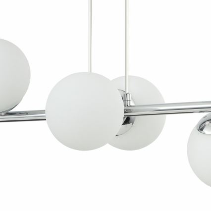 Lustră pe cablu MADDIE, 6 x E14, 5 W, 230 V, crom lucios