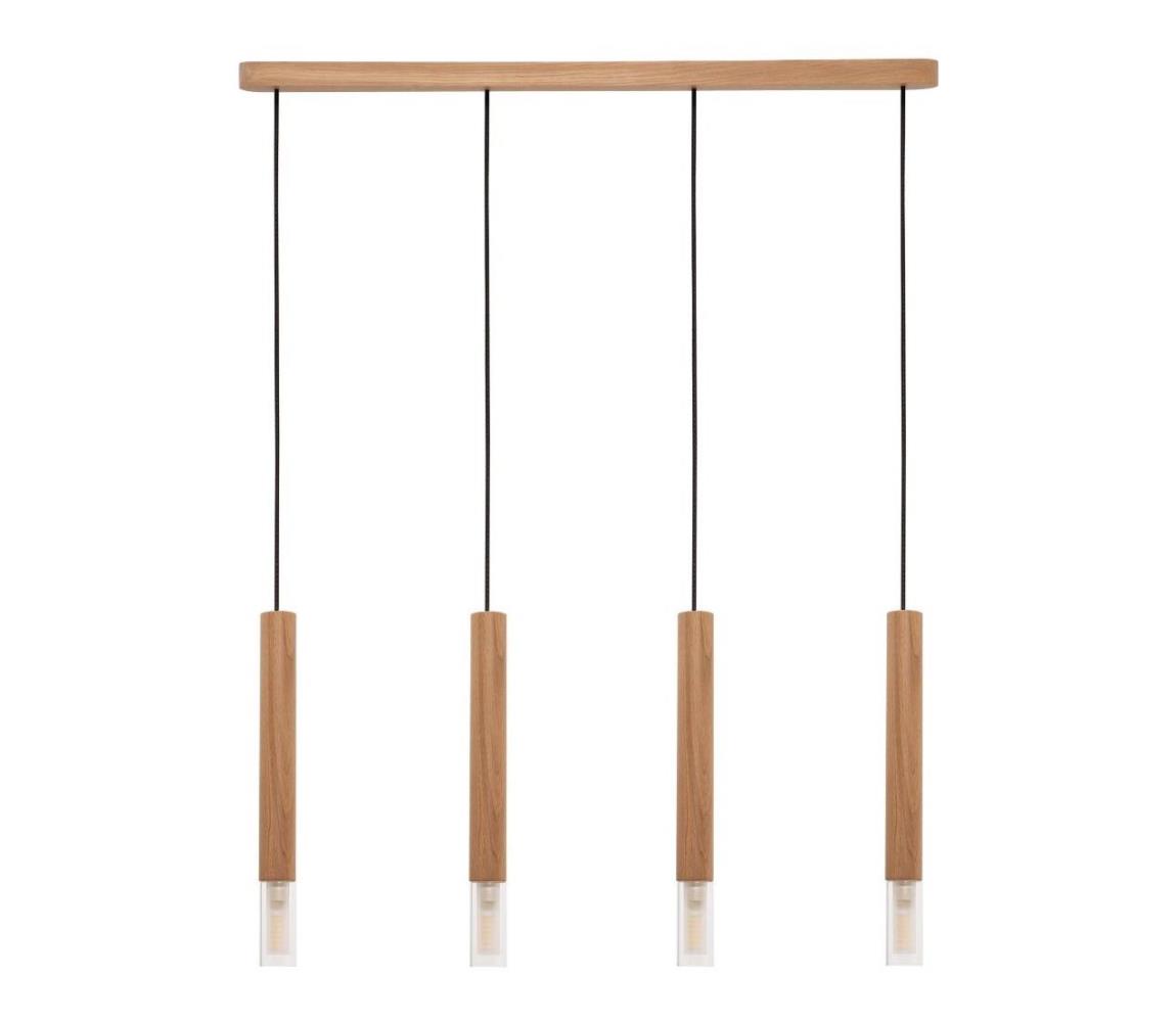 Lustră pe cablu MADERA 4xG9/28W/230V lemn Zuma Line 8620403