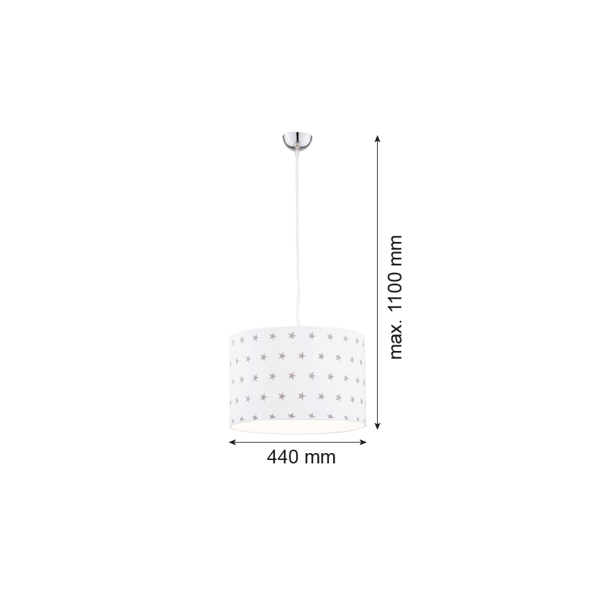 Lustră pe cablu MAGIC 1xE27/15W/230V albă Argon 4133