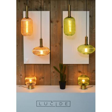Lustră pe cablu MALOTO 1xE27/40W/230V d. 20 cm verde Lucide 45386/20/33