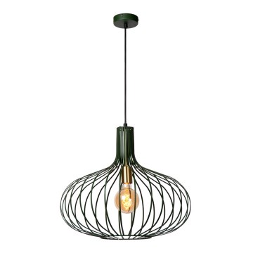 Lustră pe cablu MANUELA 1xE27/60W/230V d. 65 cm verde Lucide 78374/65/33