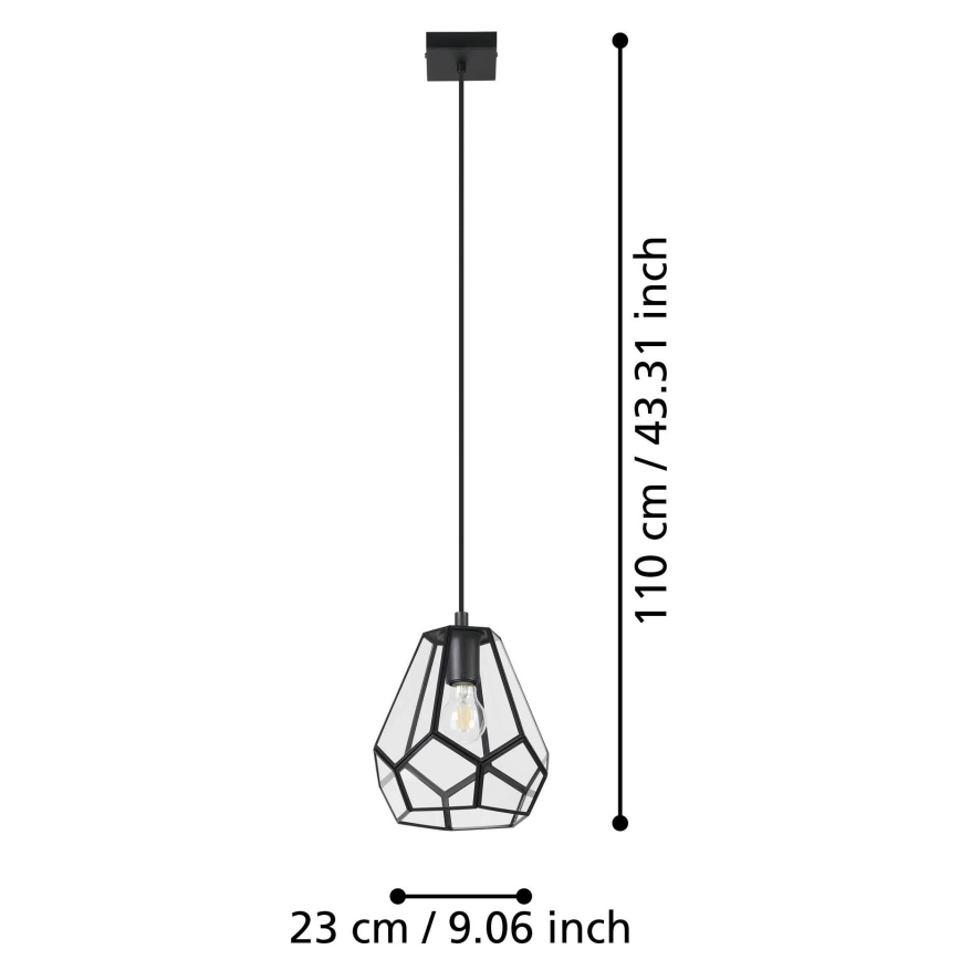 Lustră pe cablu 1xE27/40W/230V Eglo