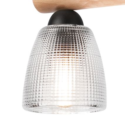 Lustră pe cablu MARGIT 2xE27/60W/230V fag