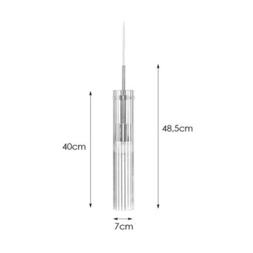 Lustră pe cablu Markslöjd 108112 TUBO 1xE14/40W/230V