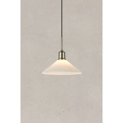 Lustră pe cablu Markslöjd 108867 VELA 1xE27/40W/230V alamă/alb