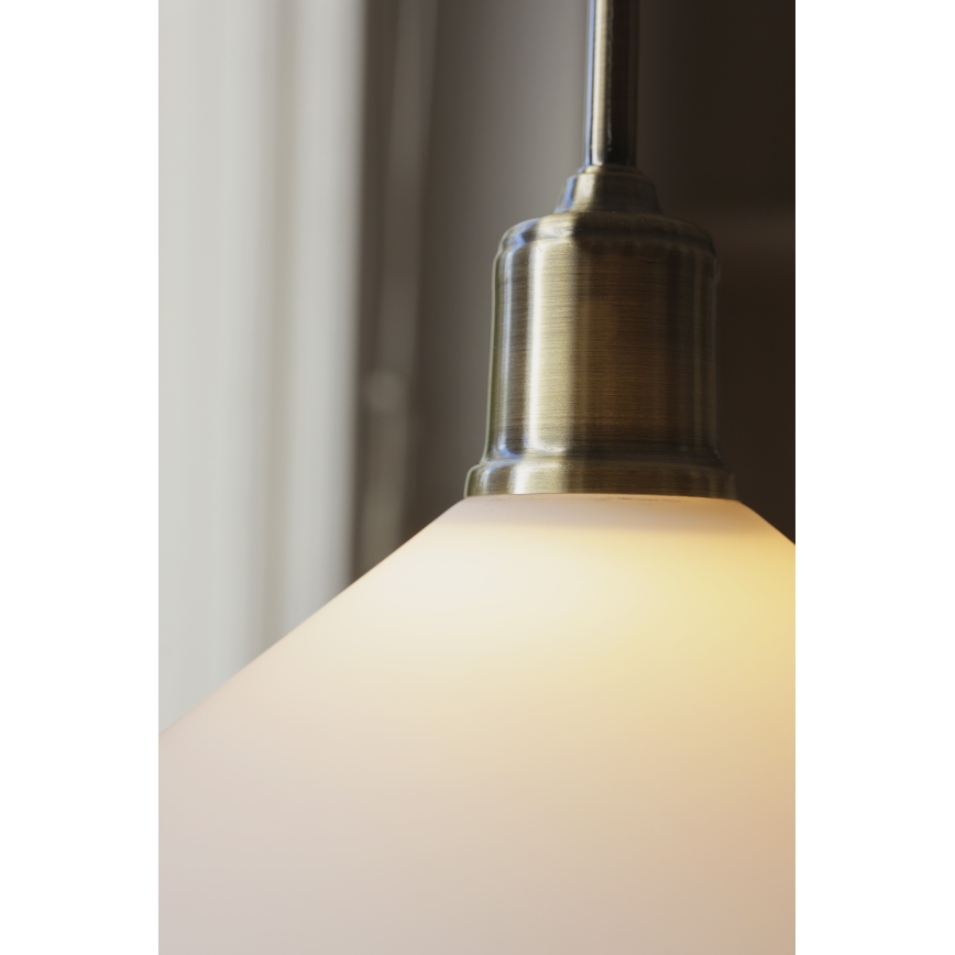 Lustră pe cablu Markslöjd 108867 VELA 1xE27/40W/230V alamă/alb