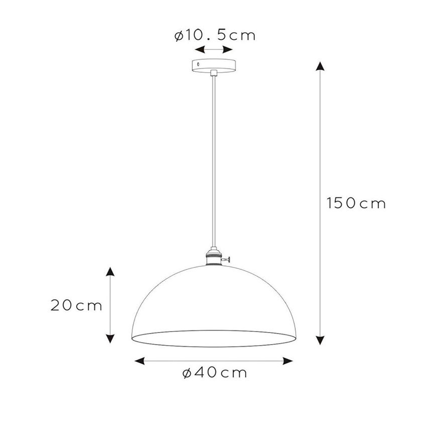 Lustră pe cablu MARNE 1xE27/60W/230V bej Lucide 30485/40/41