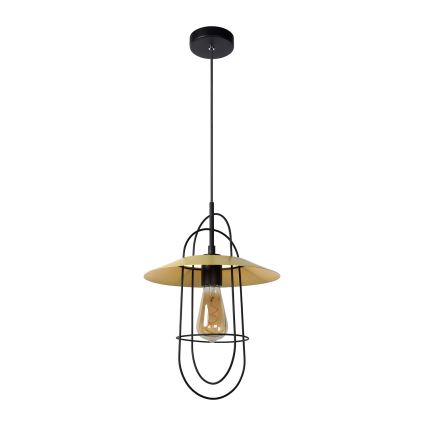 Lustră pe cablu MASSON 1xE27/40W/230V galbenă Lucide 74309/01/34