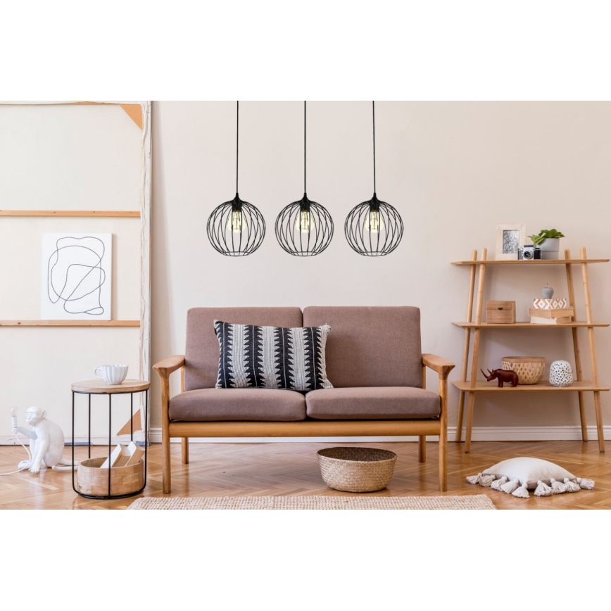 Lustră pe cablu MATT 3xE27/60W/230V