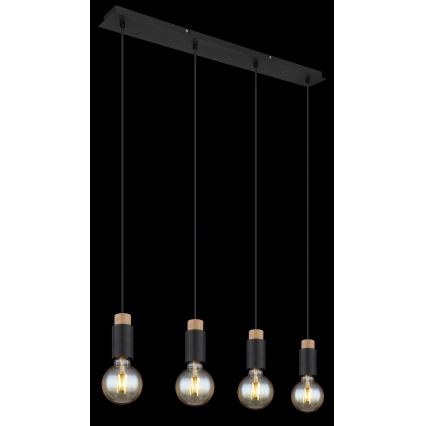 Lustră pe cablu 4xE27/40W/230V Globo