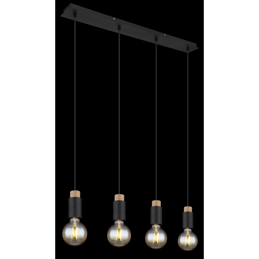 Lustră pe cablu 4xE27/40W/230V Globo