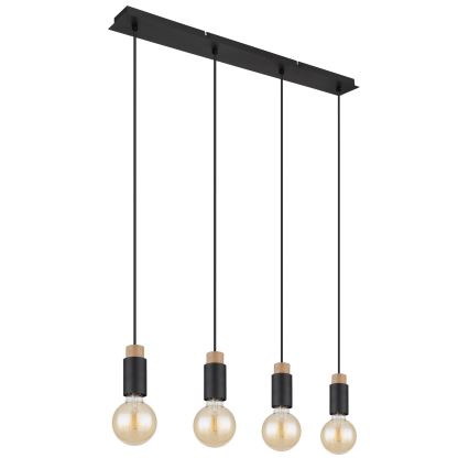 Lustră pe cablu 4xE27/40W/230V Globo