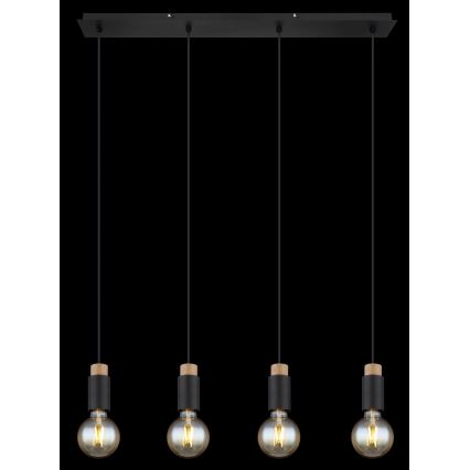 Lustră pe cablu 4xE27/40W/230V Globo