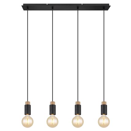 Lustră pe cablu 4xE27/40W/230V Globo