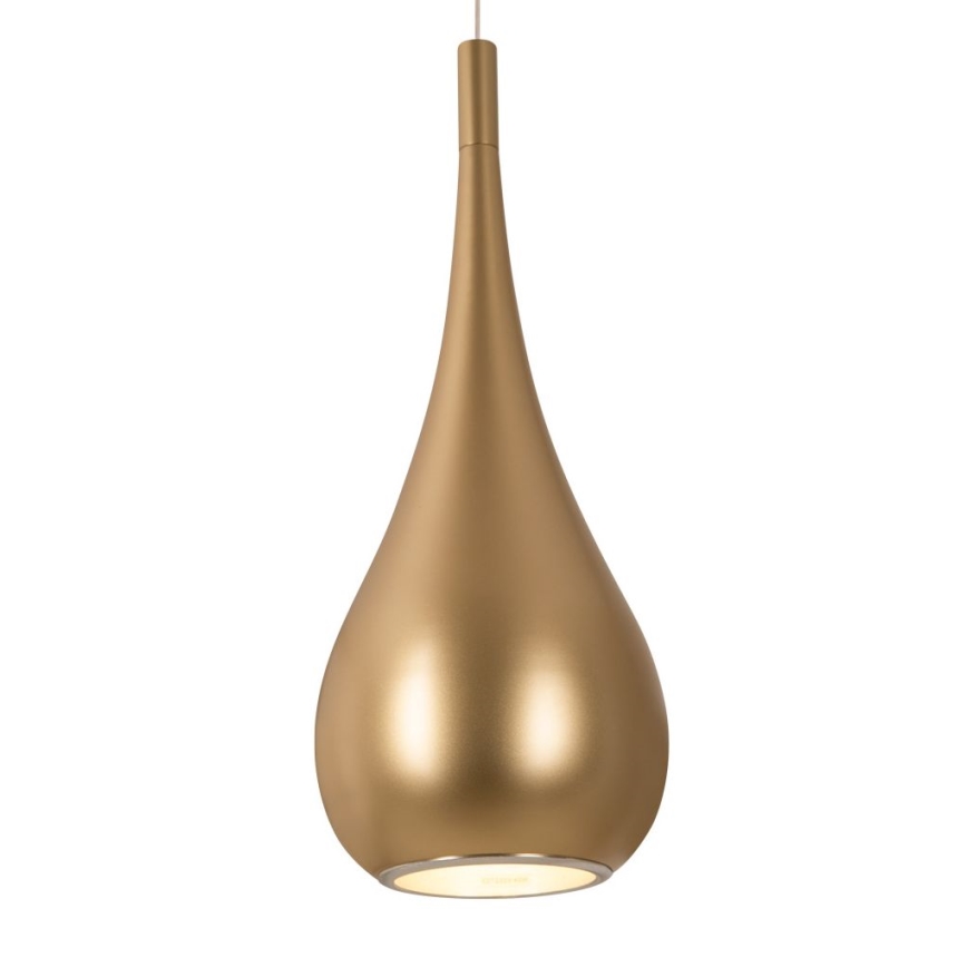 Lustră pe cablu MAXLIGHT P0436 DROP 1xE27/40W/230V d. 20 cm auriu