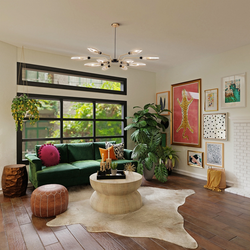 Lustră pe cablu Maytoni MOD012CL-12G VENTURA 12xG9/28W/230V