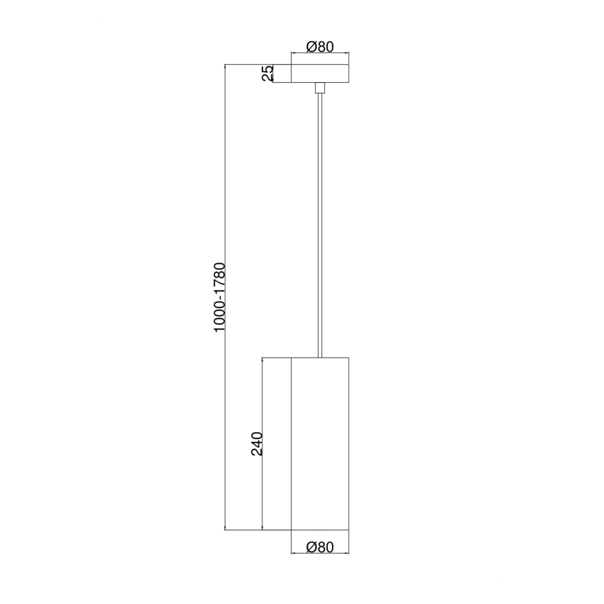 Lustră pe cablu Maytoni P011PL-01G GIOIA 1xE14/40W/230V auriu
