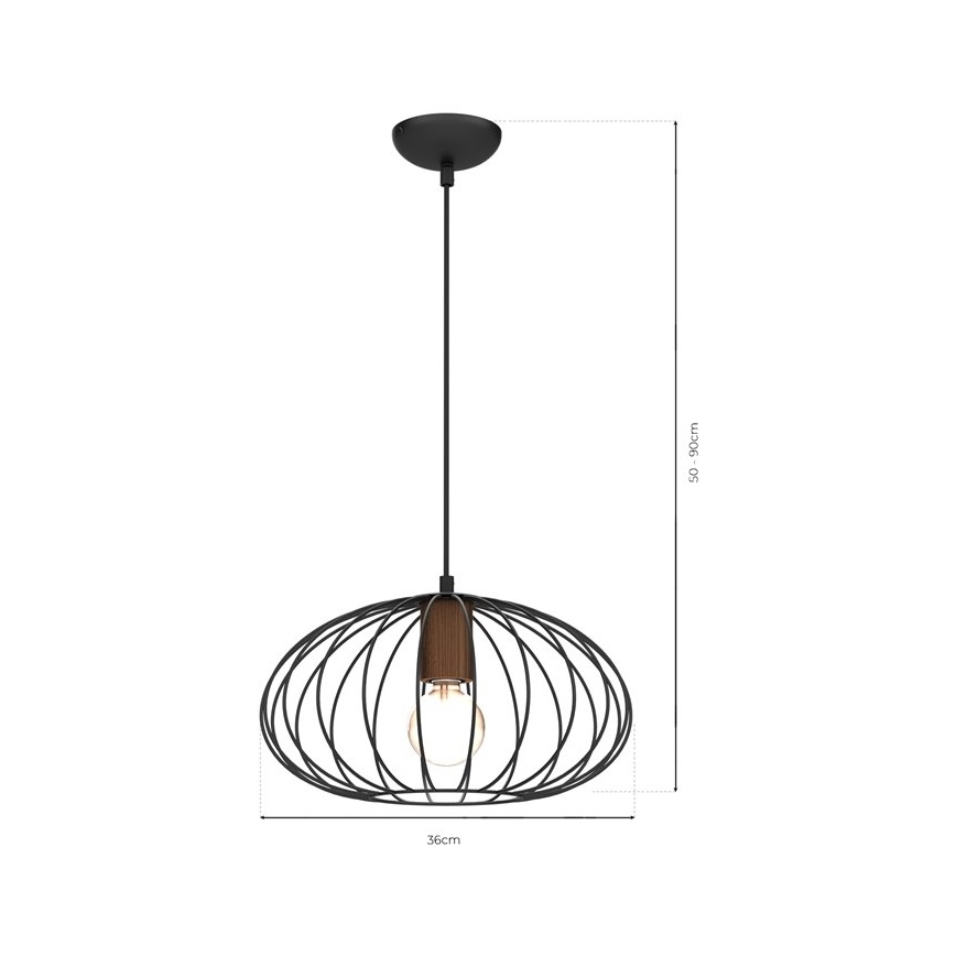 Lustră pe cablu MERIDIANO 1xE27/60W/230V