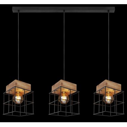 Lustră pe cablu 3xE27/60W/230V Globo