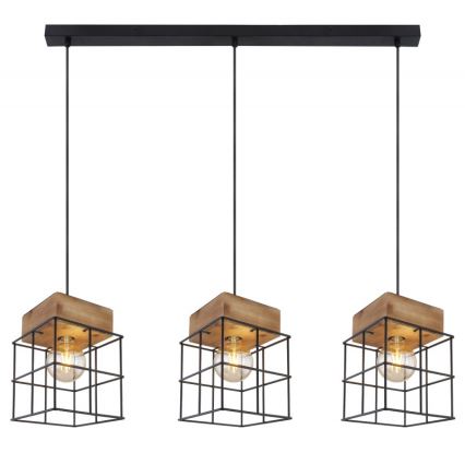 Lustră pe cablu 3xE27/60W/230V Globo