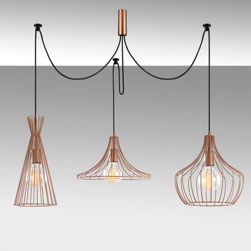 Lustră pe cablu MEZOPOTAMYA 3xE27/40W/230V