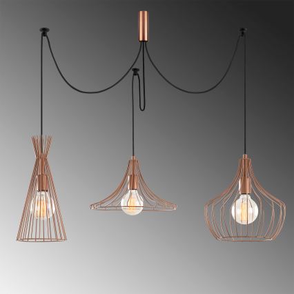 Lustră pe cablu MEZOPOTAMYA 3xE27/40W/230V