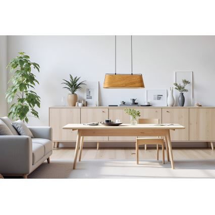 Lustră pe cablu MILBURY 2xE27/40W/230V maro