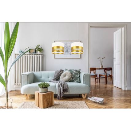 Lustră pe cablu MILO 2xE27/60W/230V aurie
