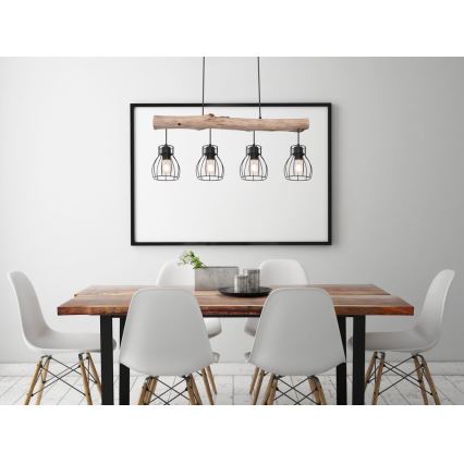 Lustră pe cablu 4xE27/40W/230V Globo