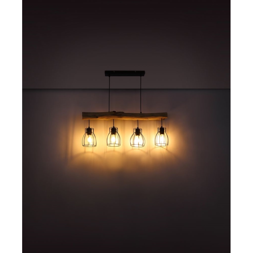 Lustră pe cablu 4xE27/40W/230V Globo