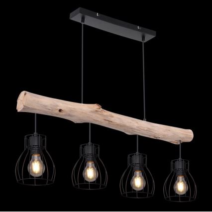 Lustră pe cablu 4xE27/40W/230V Globo