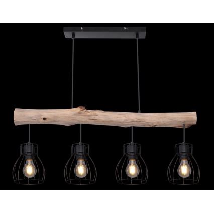 Lustră pe cablu 4xE27/40W/230V Globo