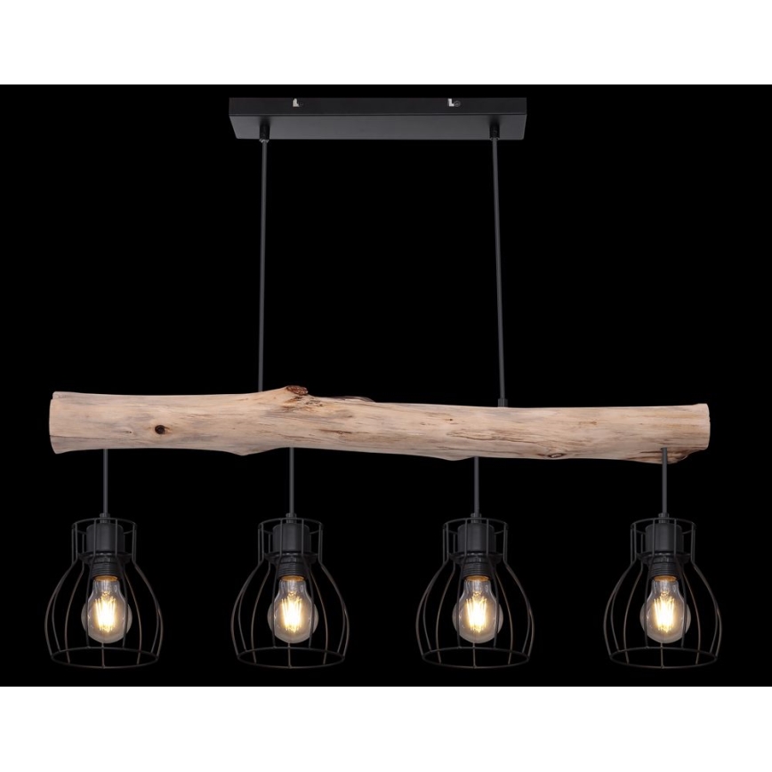 Lustră pe cablu 4xE27/40W/230V Globo