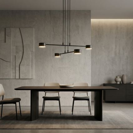 Lustră pe cablu MODUS 4xGX53/12W/230V negru