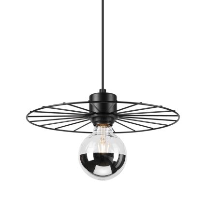 Lustră pe cablu MONTANA 1xE27/15W/230V d. 30 cm negru