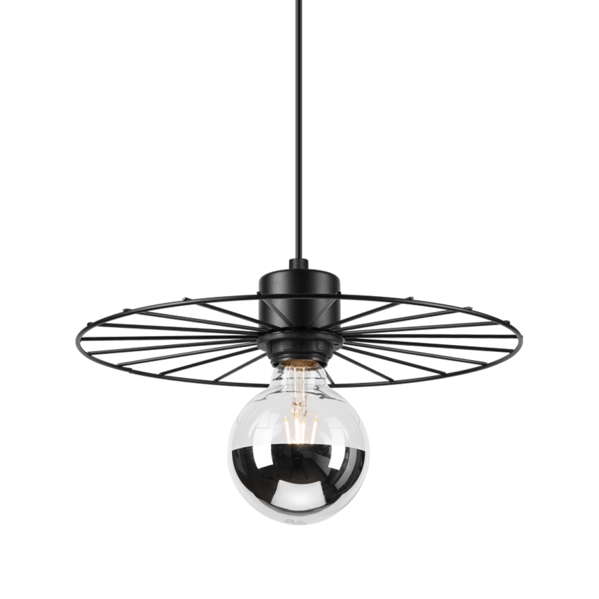 Lustră pe cablu MONTANA 1xE27/15W/230V d. 30 cm negru