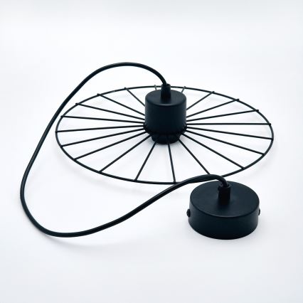 Lustră pe cablu MONTANA 1xE27/15W/230V d. 30 cm negru