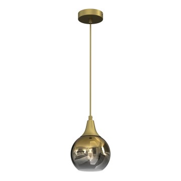 Lustră pe cablu MONTE 1xE27/60W/230V d. 15 cm aurie