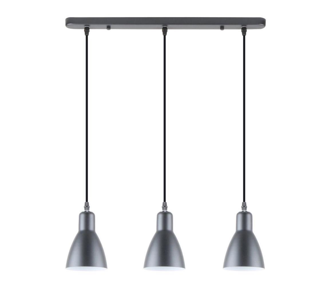 Lustră pe cablu MORA 3xE27/40W/230V antracit Zuma Line A8102-3A