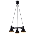 Lustră pe cablu MORE 3xE27/40W/230V negru