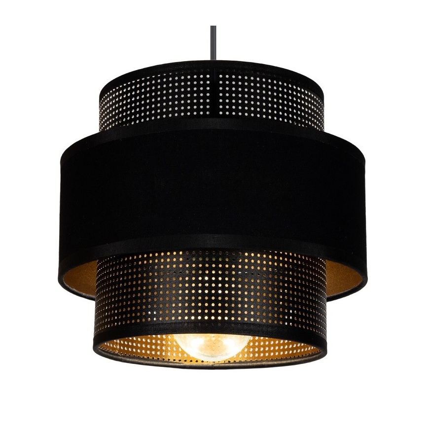 Lustră pe cablu NESS 2xE27/60W/230V neagră