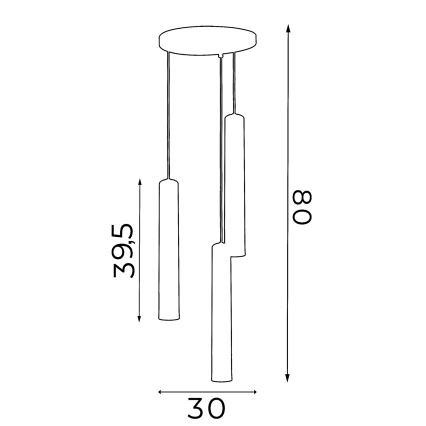 Lustră pe cablu NEST 3xGU10/8W/230V albă/crom lucios