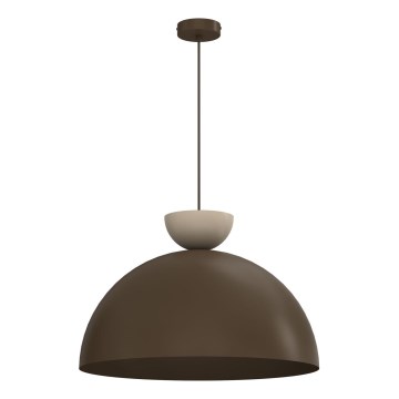 Lustră pe cablu NEVIS 1xE27/15W/230V Ø 50 cm maro