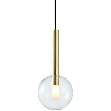 Lustră pe cablu NIKO 1xG9/9W/230V d. 15 cm auriu