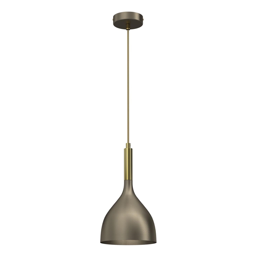 Lustră pe cablu NOAK 1xE27/15W/230V alamă/auriu