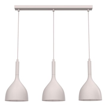 Lustră pe cablu NOAK 3xE27/15W/230V crem
