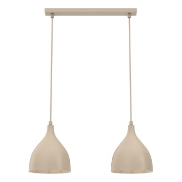 Lustră pe cablu NOAK CLASSIC 2xE27/15W/230V bej